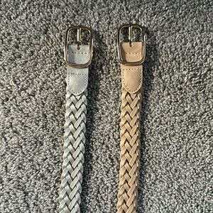 2 Braided Belts size small (38 inches) (96.5cm)
